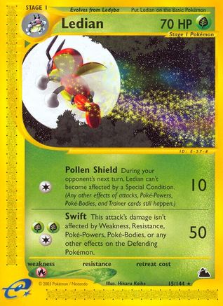 Ledian (15) 015  Skyridge - Rare