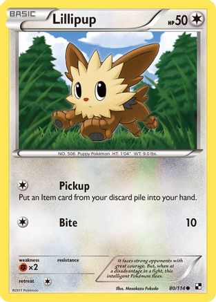 Lillipup (80) 080  Black and White - Common