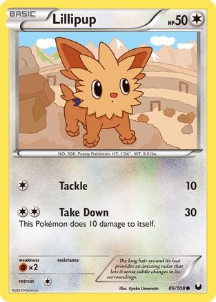Lillipup 086  Dark Explorers - Common