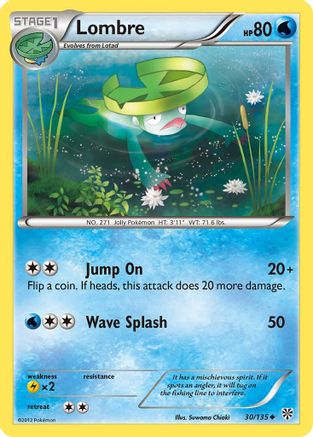Lombre 030  - Reverse Holofoil Plasma Storm - Uncommon