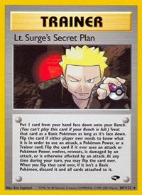 Lt. Surge's Secret Plan (107/132) [Gym Challenge]