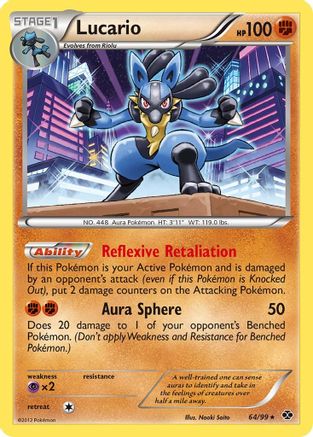 Lucario 064  - Holofoil Next Destinies - Holo Rare
