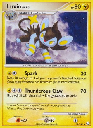 Luxio 062  - Reverse Holofoil Legends Awakened - Uncommon