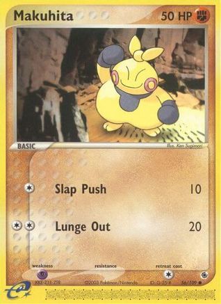 Makuhita 056/109  - Reverse Holofoil Ruby and Sapphire - Common