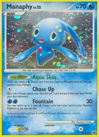 Manaphy 008  - Reverse Holofoil Majestic Dawn - Holo Rare
