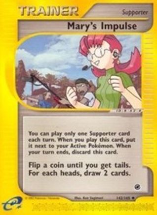 Mary's Impulse 142/165  - Reverse Holofoil Expedition - Uncommon