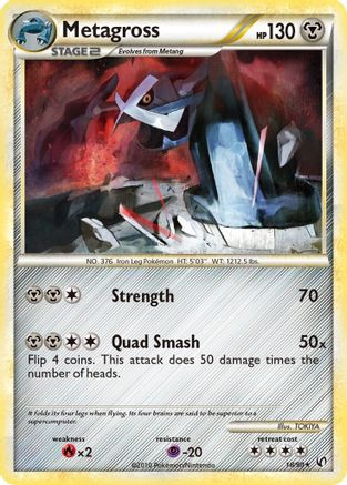 Metagross 018/90  - Reverse Holofoil Undaunted - Rare