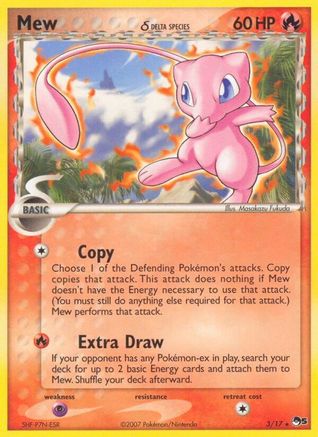 Mew (Delta Species) 003  - Holofoil POP Series 5 - Rare
