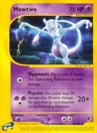 Mewtwo (56) 056  - Reverse Holofoil Expedition - Rare
