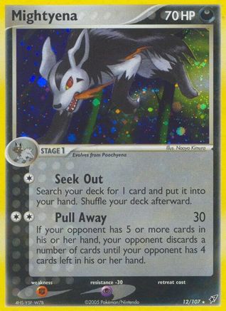 Mightyena 012  Deoxys - Holo Rare