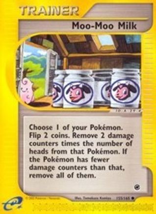 Moo-Moo Milk 155/165  - Reverse Holofoil Expedition - Common