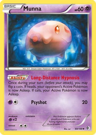 Munna 068  - Reverse Holofoil Boundaries Crossed - Uncommon