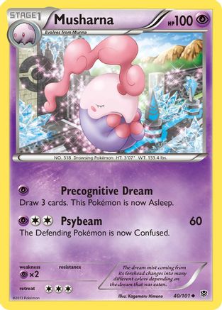 Musharna 040  - Reverse Holofoil Plasma Blast - Uncommon