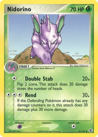 Nidorino 041  FireRed & LeafGreen - Uncommon