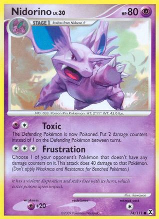 Nidorino 074  Rising Rivals - Common