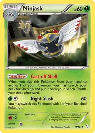 Ninjask 011  - Reverse Holofoil Dragons Exalted - Uncommon