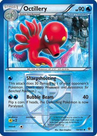 Octillery (Team Plasma) 019/101  - Reverse Holofoil Plasma Blast - Uncommon