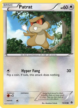 Patrat 078  - Reverse Holofoil Emerging Powers - Common