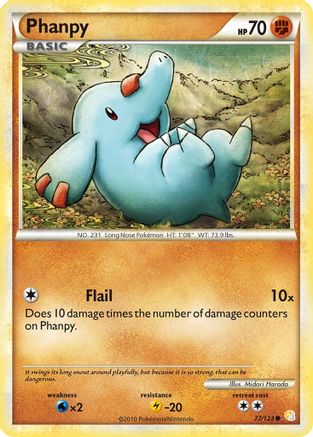 Phanpy 077/123  HeartGold SoulSilver - Common