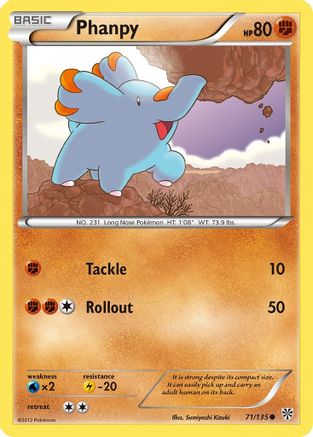 Phanpy 071/135  - Reverse Holofoil Plasma Storm - Common