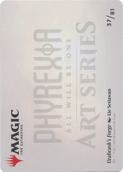Urabrask's Forge // Urabrask's Forge (AONE-037) - Phyrexia: All Will Be One Art Series (Borderless)