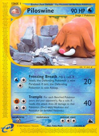 Piloswine (24) 024  Skyridge - Rare