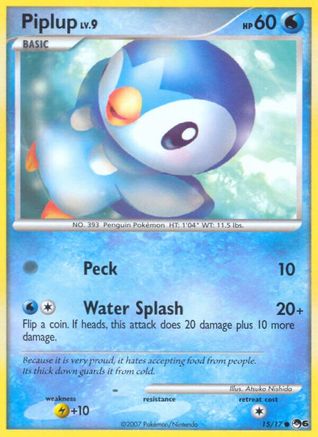 Piplup 015/017  POP Series 6 - Common