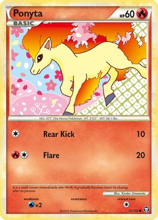 Ponyta 072/102  Triumphant - Common
