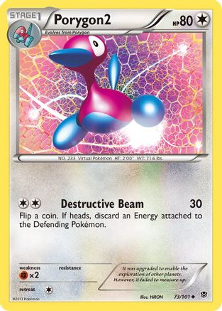 Porygon2 073  - Reverse Holofoil Plasma Blast - Uncommon