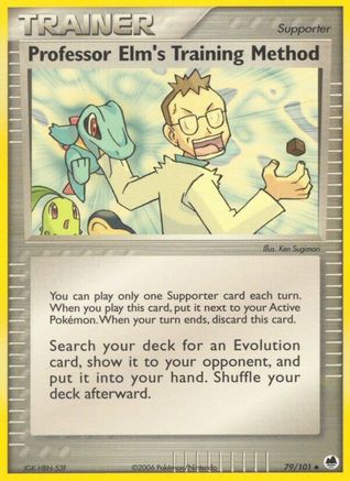 Professor Elm's Training Method 079/101  - Reverse Holofoil Dragon Frontiers - Uncommon