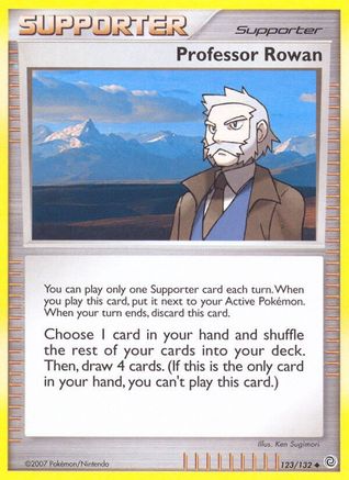 Professor Rowan 123  - Reverse Holofoil Secret Wonders - Uncommon