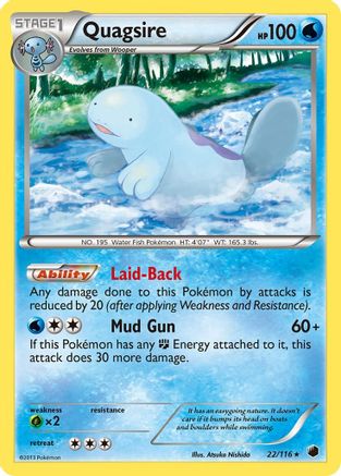 Quagsire 022  Plasma Freeze - Rare