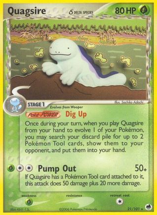 Quagsire (Delta Species) 021/101  Dragon Frontiers - Rare