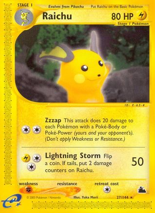 Raichu (27) 027  Skyridge - Rare