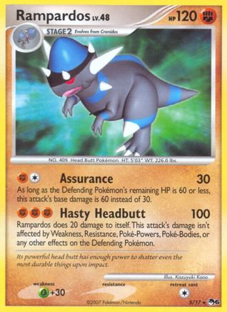 Rampardos 005  POP Series 6 - Rare