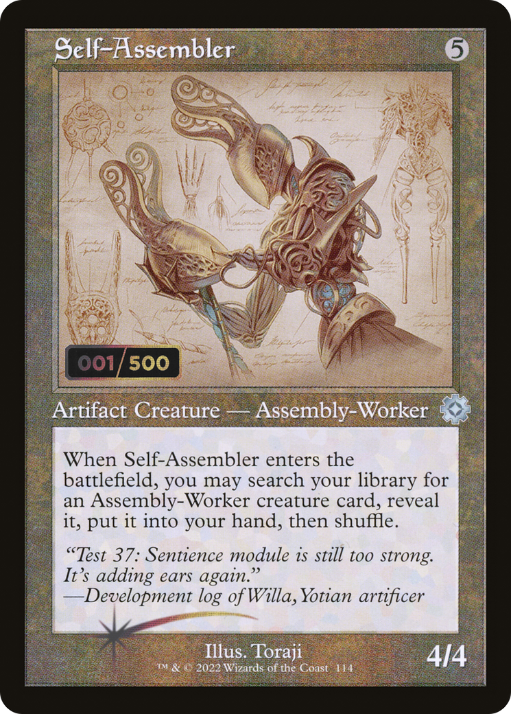 Self-Assembler (Schematic) (Serial Numbered) (BRR-114Z) - The Brothers' War Retro Artifacts Foil