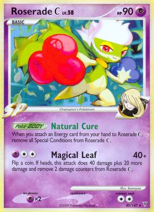 Roserade C 040  - Reverse Holofoil Supreme Victors - Rare