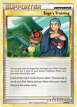 Sage's Training 085  - Reverse Holofoil Call of Legends - Uncommon