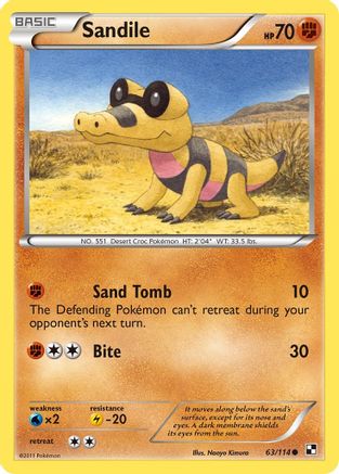Sandile 063  - Reverse Holofoil Black and White - Common