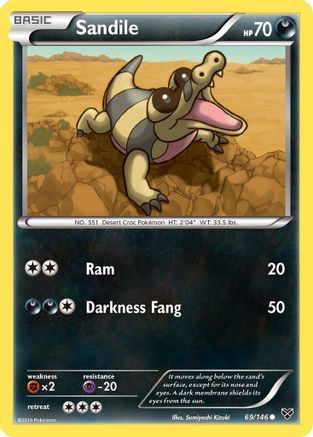 Sandile 069  - Reverse Holofoil XY Base Set - Common