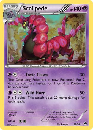 Scolipede 040  Emerging Powers - Rare
