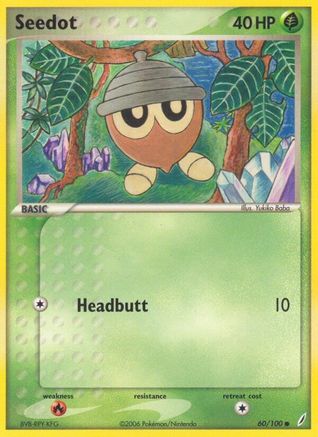 Seedot 060/100  - Reverse Holofoil Crystal Guardians - Common