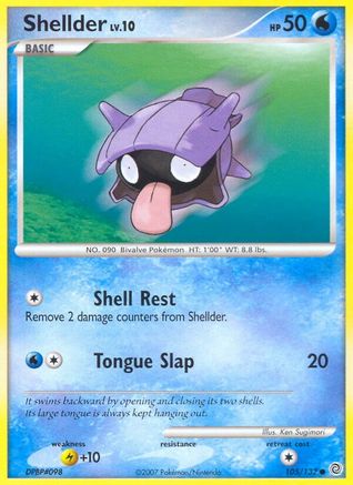 Shellder 105  Secret Wonders - Common