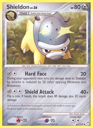 Shieldon 063/123  - Reverse Holofoil Mysterious Treasures - Uncommon