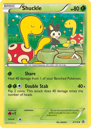 Shuckle 003/113  Legendary Treasures - Uncommon