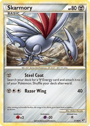 Skarmory 021/90  Undaunted - Rare