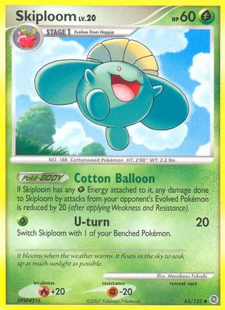 Skiploom 065  - Reverse Holofoil Secret Wonders - Uncommon