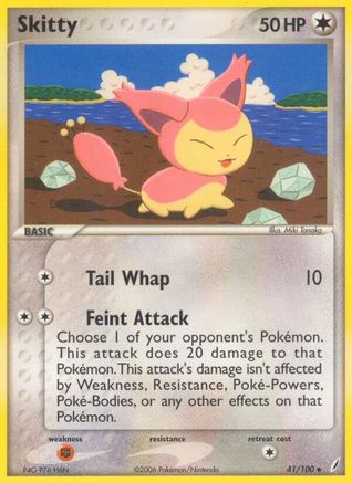 Skitty 041/100  Crystal Guardians - Uncommon