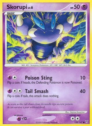 Skorupi 128  - Reverse Holofoil Supreme Victors - Common