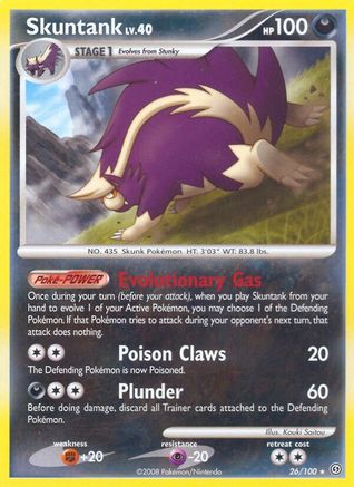 Skuntank 026  - Reverse Holofoil Stormfront - Rare